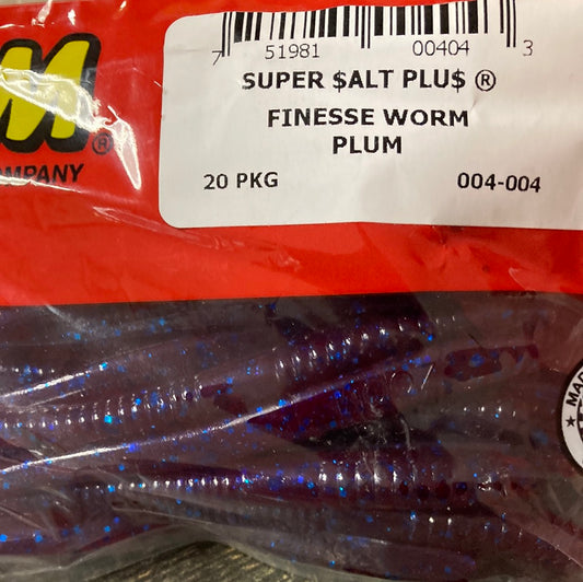 Zoom finesse worm Plum