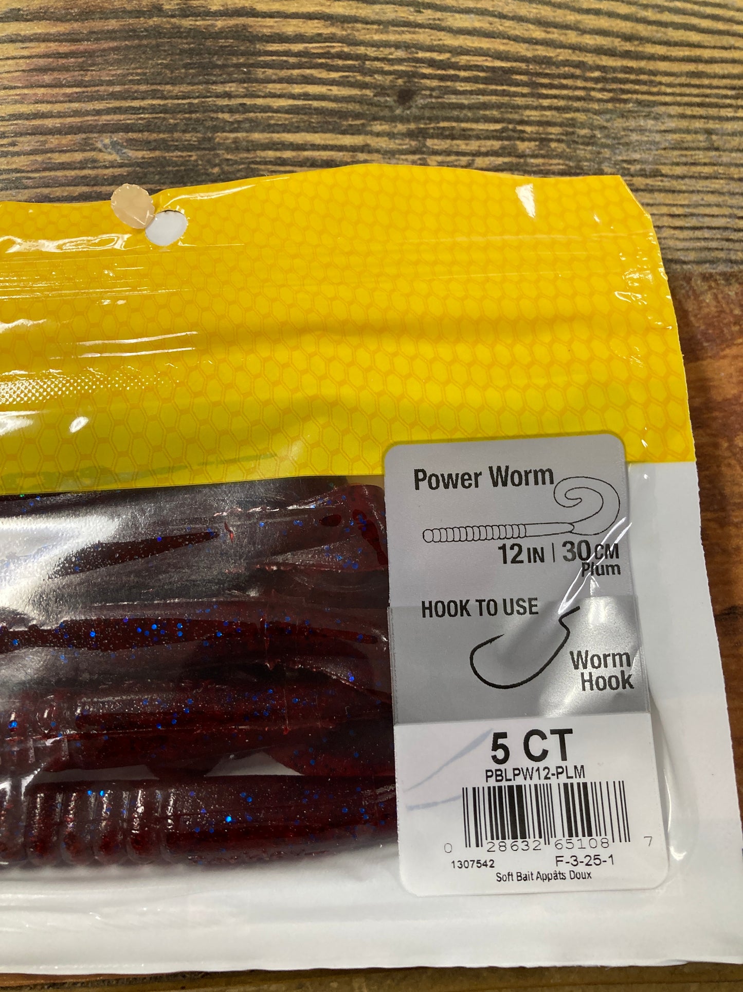 Berkley PB Power Worm 12” Plum