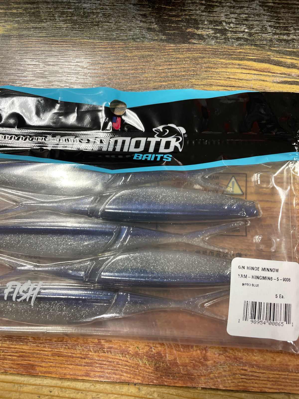 Yamamoto 6” Hinge Minnow Pro Blue