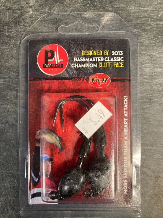 V&M Swim Bait Head 1 oz. Green Pumpkin