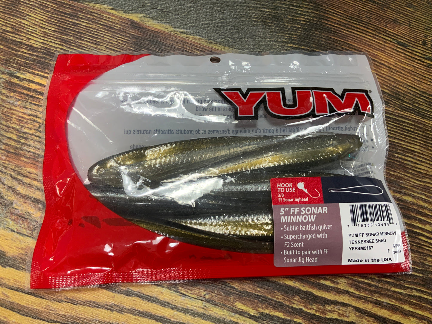 Yum FF Sonar Minnow 5" Tennessee Shad