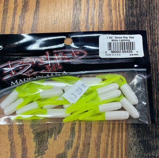 Bone Head Stump Bug 1-3/4" White Lightning