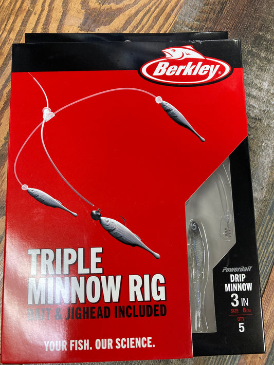 Berkley Triple Minnow Rig Kit 3" Blue Liner