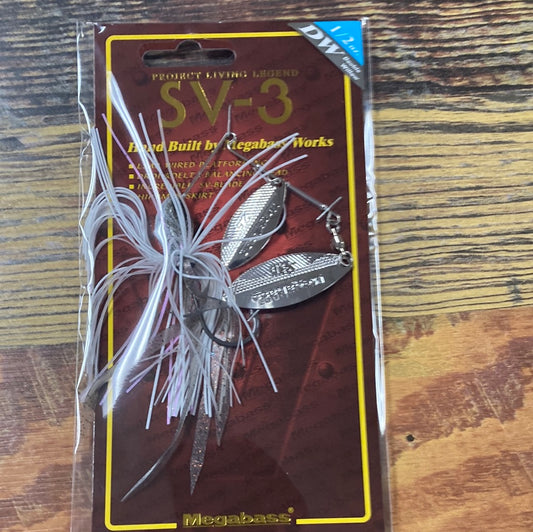 Megabass SV-3 Spinner Bait 1/2 oz White Python
