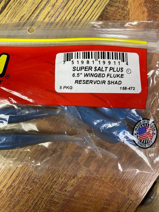 Zoom Winged Fluke 6.5” Reservoir Shad