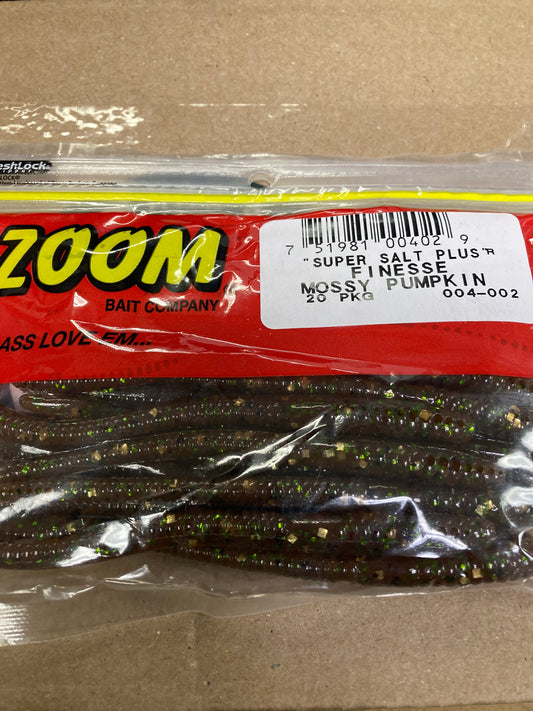 Zoom Finesse Worm - mossy  Pumpkin
