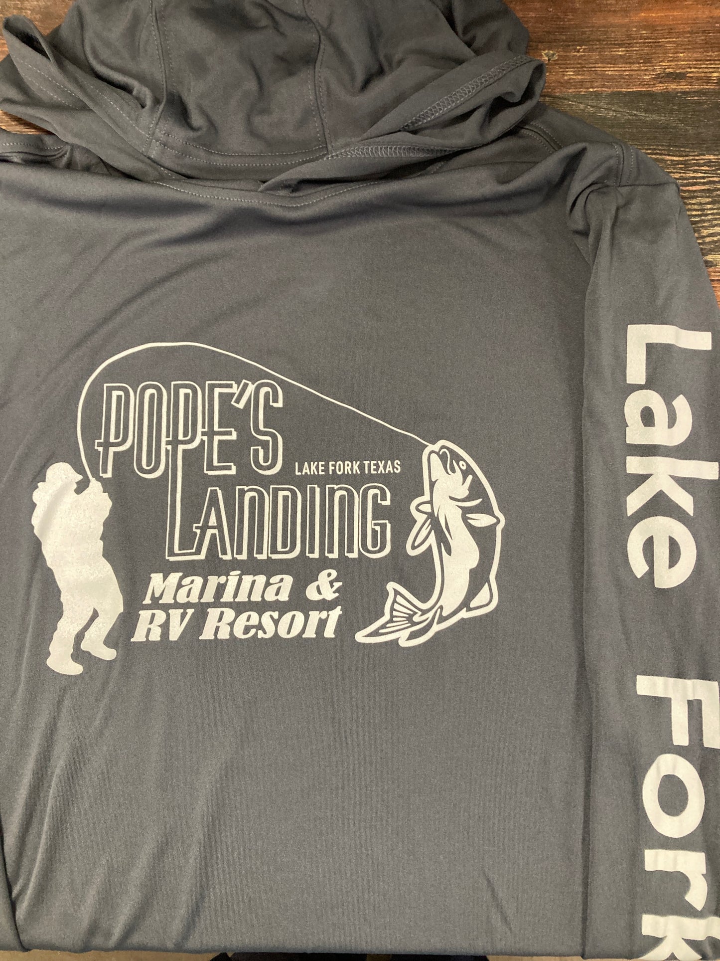 Pope’s Landing UV Long Sleeve - M Charcoal Gray