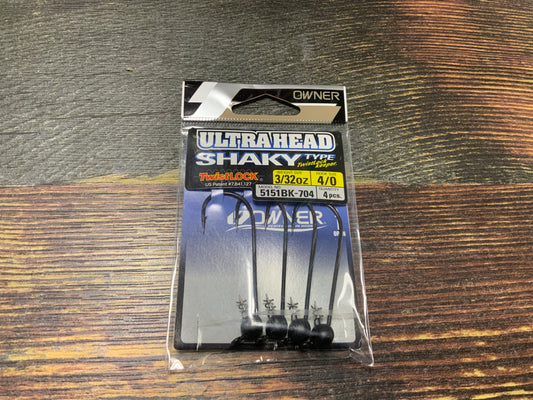 Owner Shaky Head 3/32 oz. 4/0 Matte Black