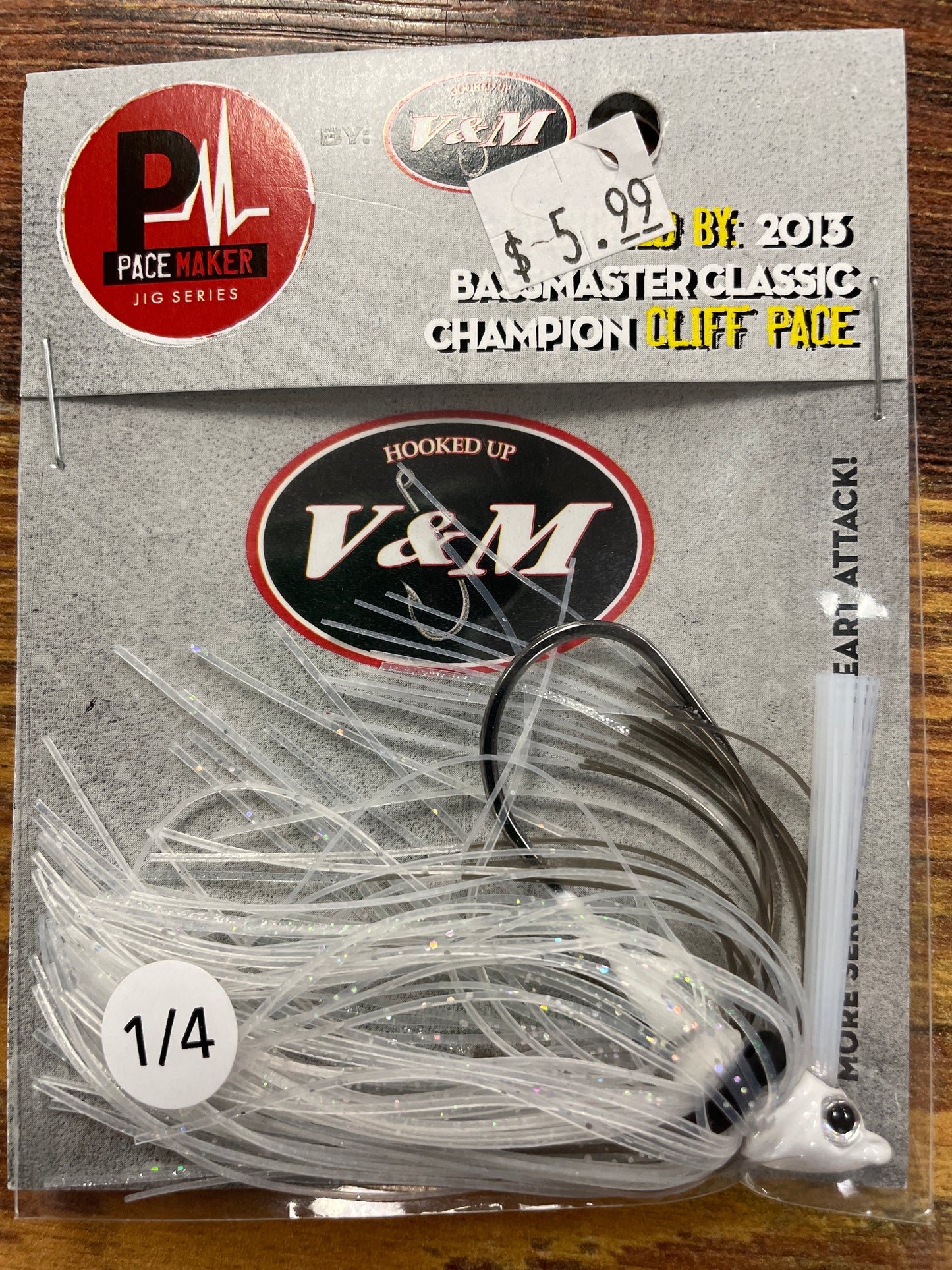 V&M Pulse Swim Jig 1/4 oz. Glimmer Shad