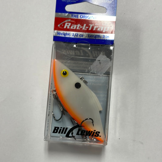 Mustad The Original Rat-L-Trap 1/2 oz. 3” Bone/Orange Belly