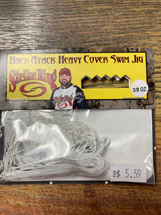 Strike King Hack Attack Jig 3/8 oz. White
