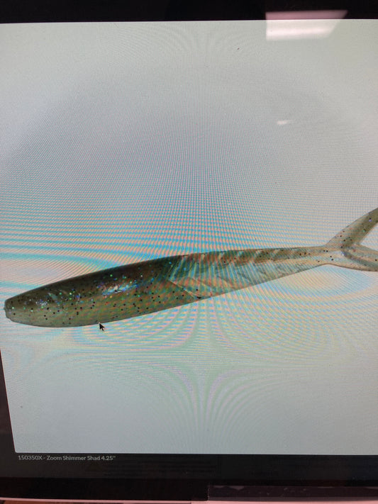 Zoom Shimmer Shad - Electric Shad