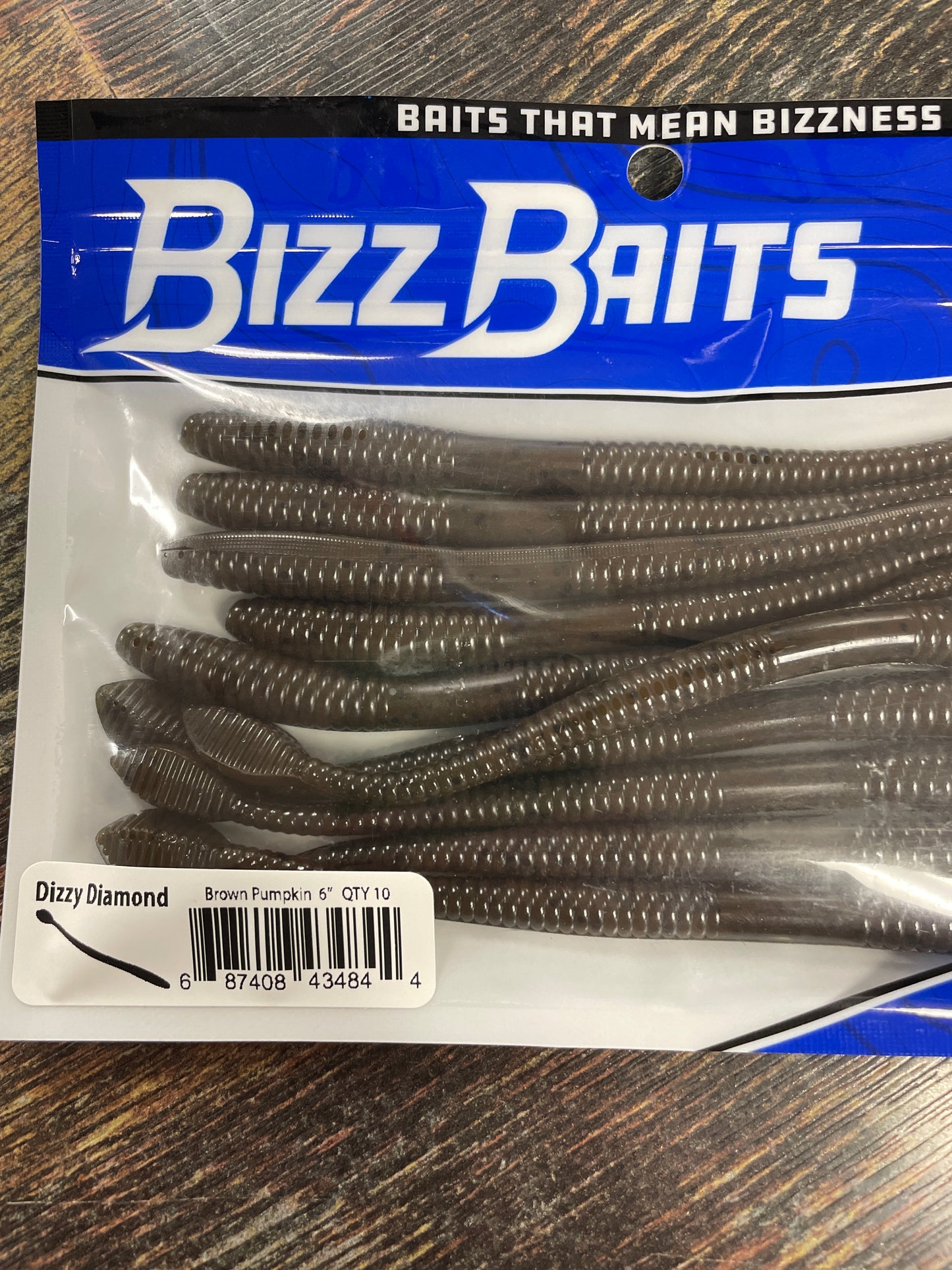 Buzz Baits Dizzy Diamond 6” Brown Pumpkin
