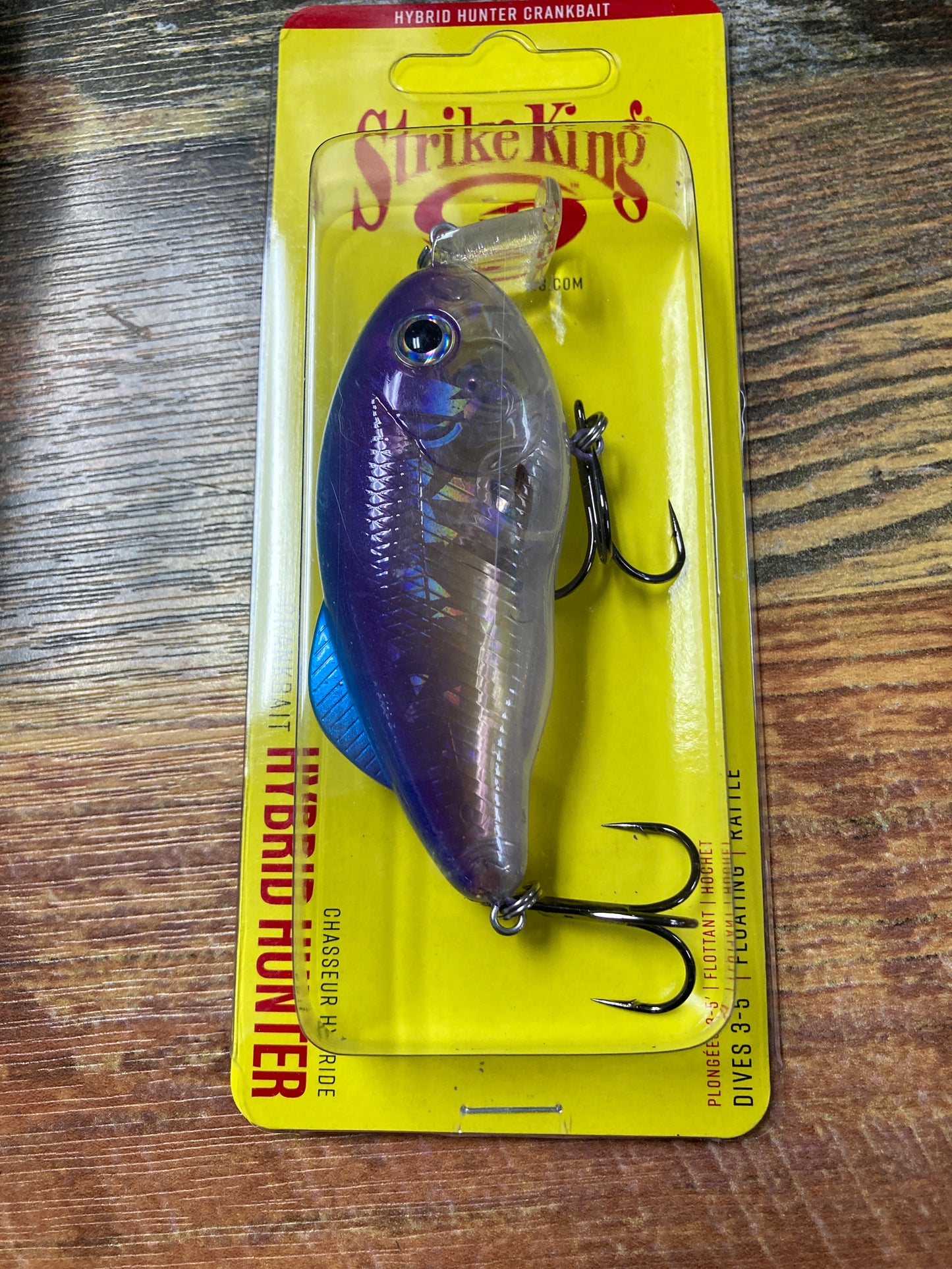 Srike King Hybrid Hunter Ghost Minnows PURPLE