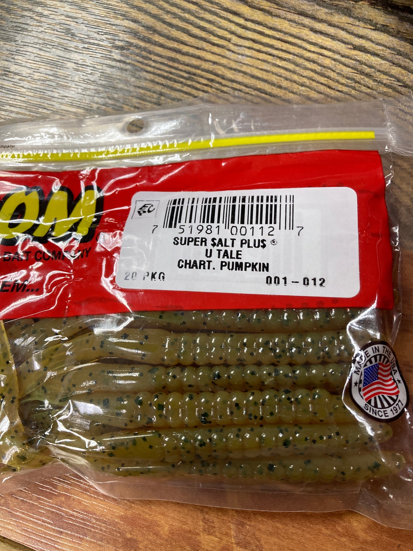 Zoom U Tail 6" Chartreuse Pumpkin