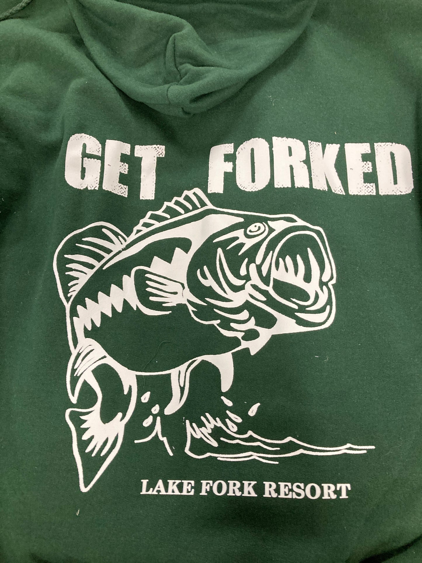 Get Forked Zip Up Hoodie - Green - M