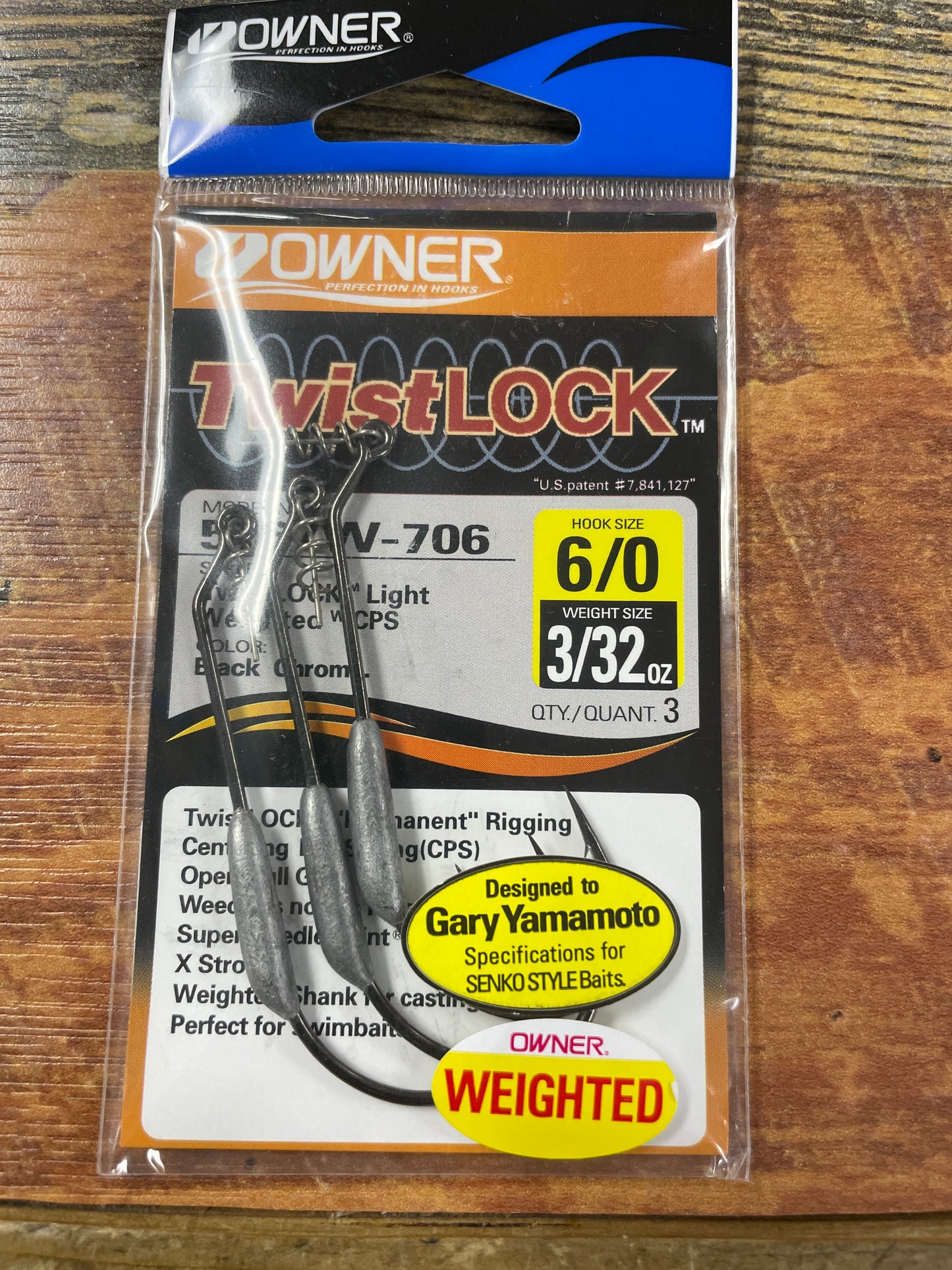 OWNER Twistlock Weighted Light - 3/32 oz. 6/0
