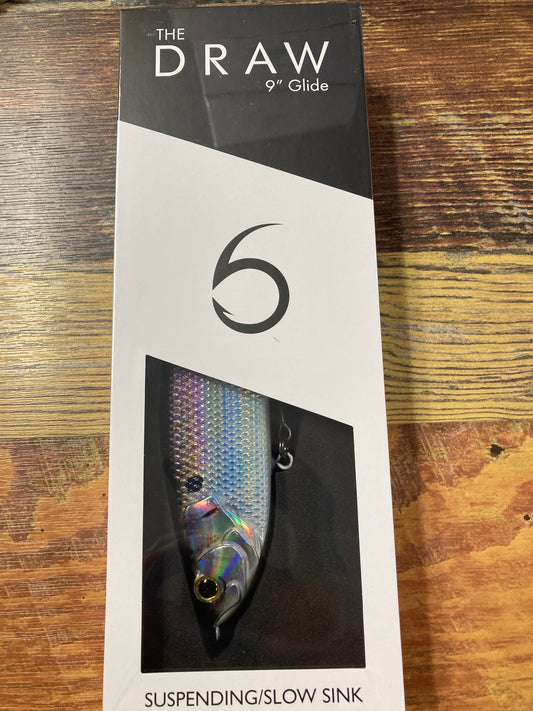 6th Sense Draw 9” Glide Slow Sink - Live Gizzard Flash