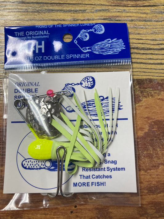H&H Spinner Bait 3/8 oz Chart White Chart