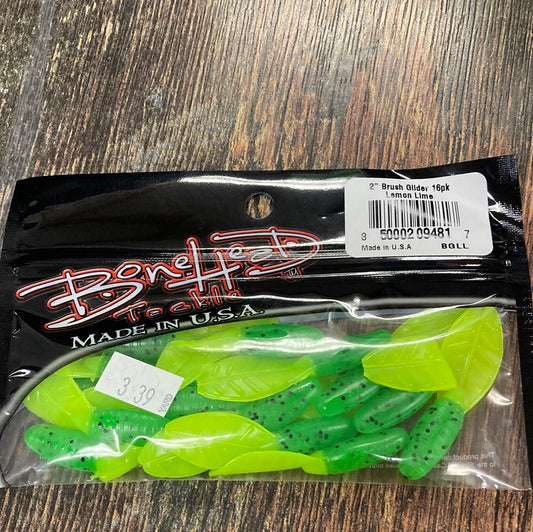 Bone Head Brush Glider 2" Lemon Lime