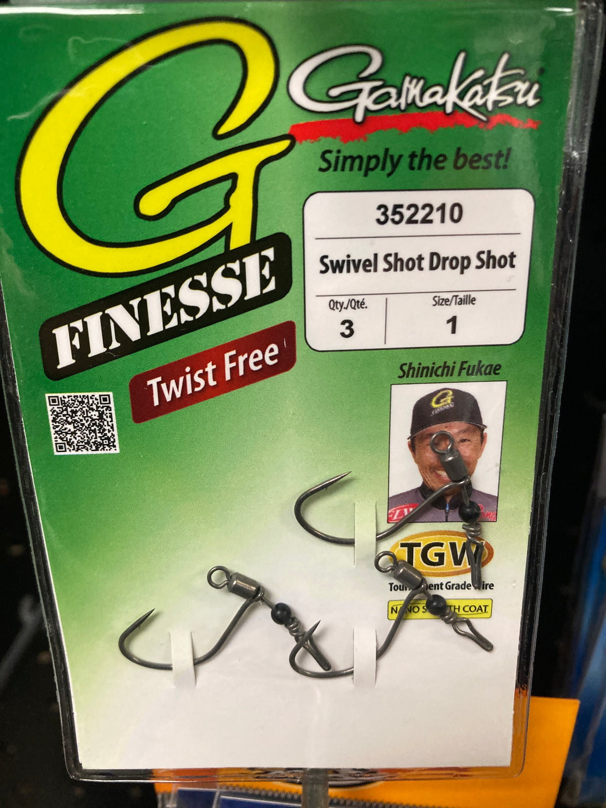 Gamakatsu G-Fin Swvl Shot DS 1/0 NSB