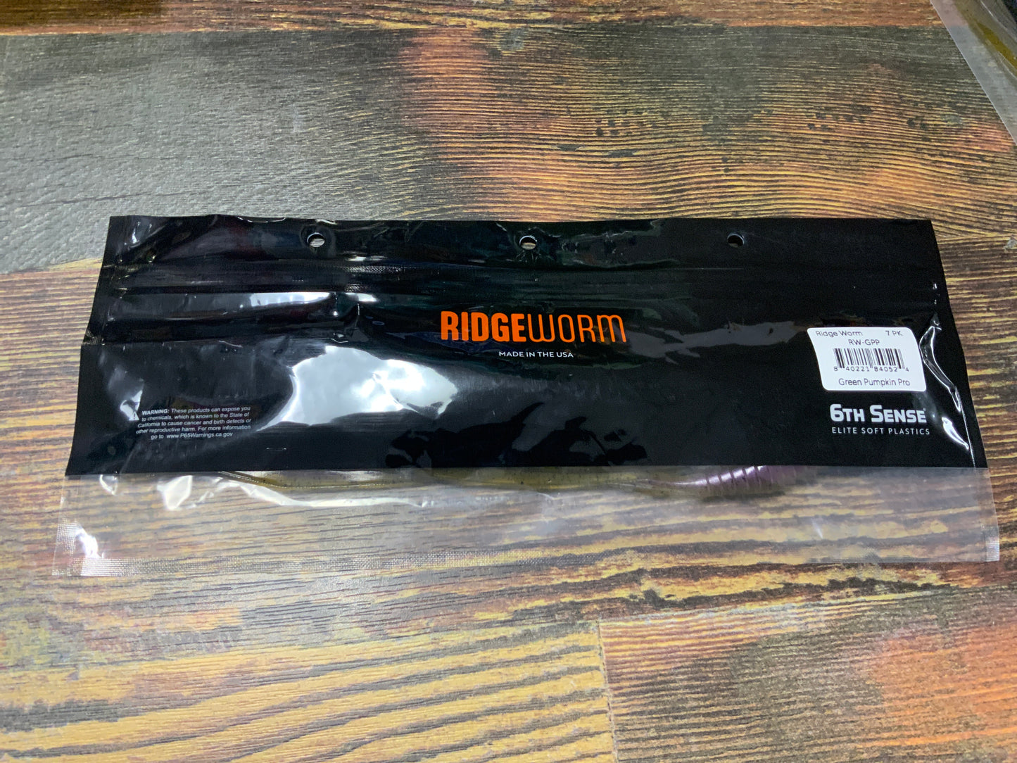 6th Sense Ridge Worm - Green Pumpkin Pro