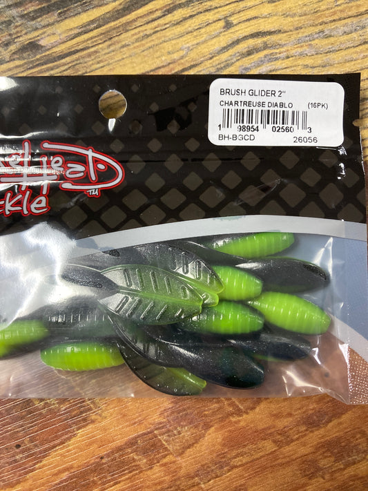 Bonehead Brush Glider 2” Chartreuse Diablo