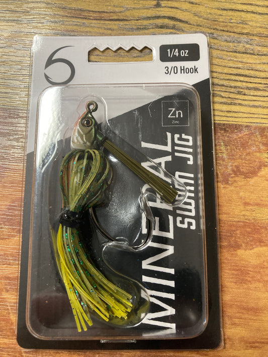 6th Sense Mineral Swim Jig 1/4oz.  4K Bluegill