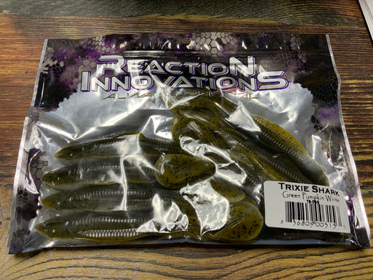 Reaction Innovations Trixie Shark - Green Pumpkin White