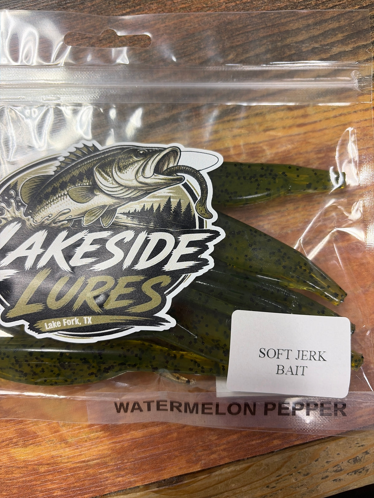 Lakeside Lures Soft Jerk Bait - Watermelon Pepper
