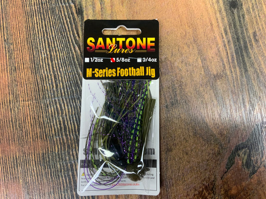 Santone M Series Football Jig 5/8 oz. Mexican Heather