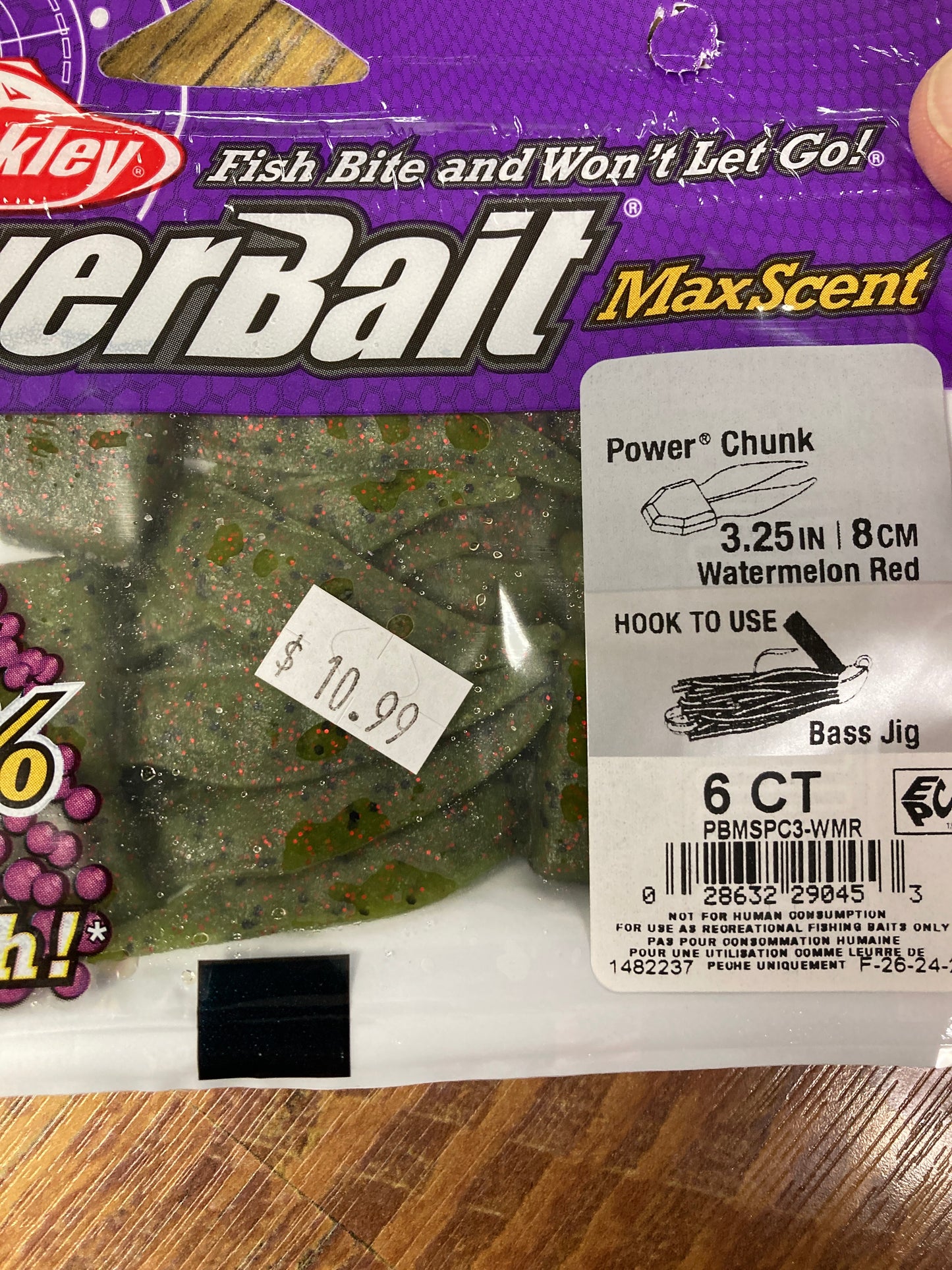 Berkley Power Chunk 3.25" Watermelon Red