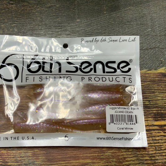 6th Sense Juggle Minnow 4" Coral Minnow