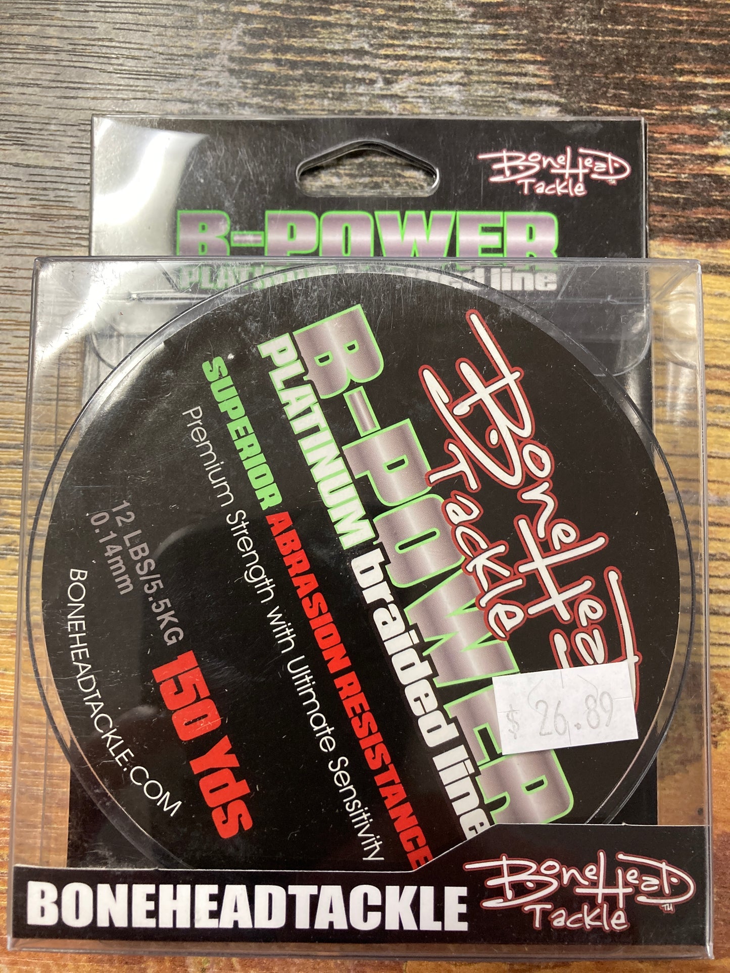 Bone Head B Power Braid 12 lb. 150 yd Moss Green