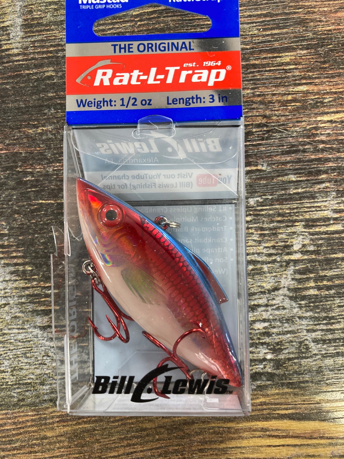 Bill Lewis Rat-L-Trap 1/2 oz. Blood Line Shad