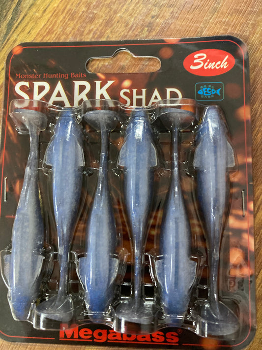 Megabass Spark Shad 3” USA Albino