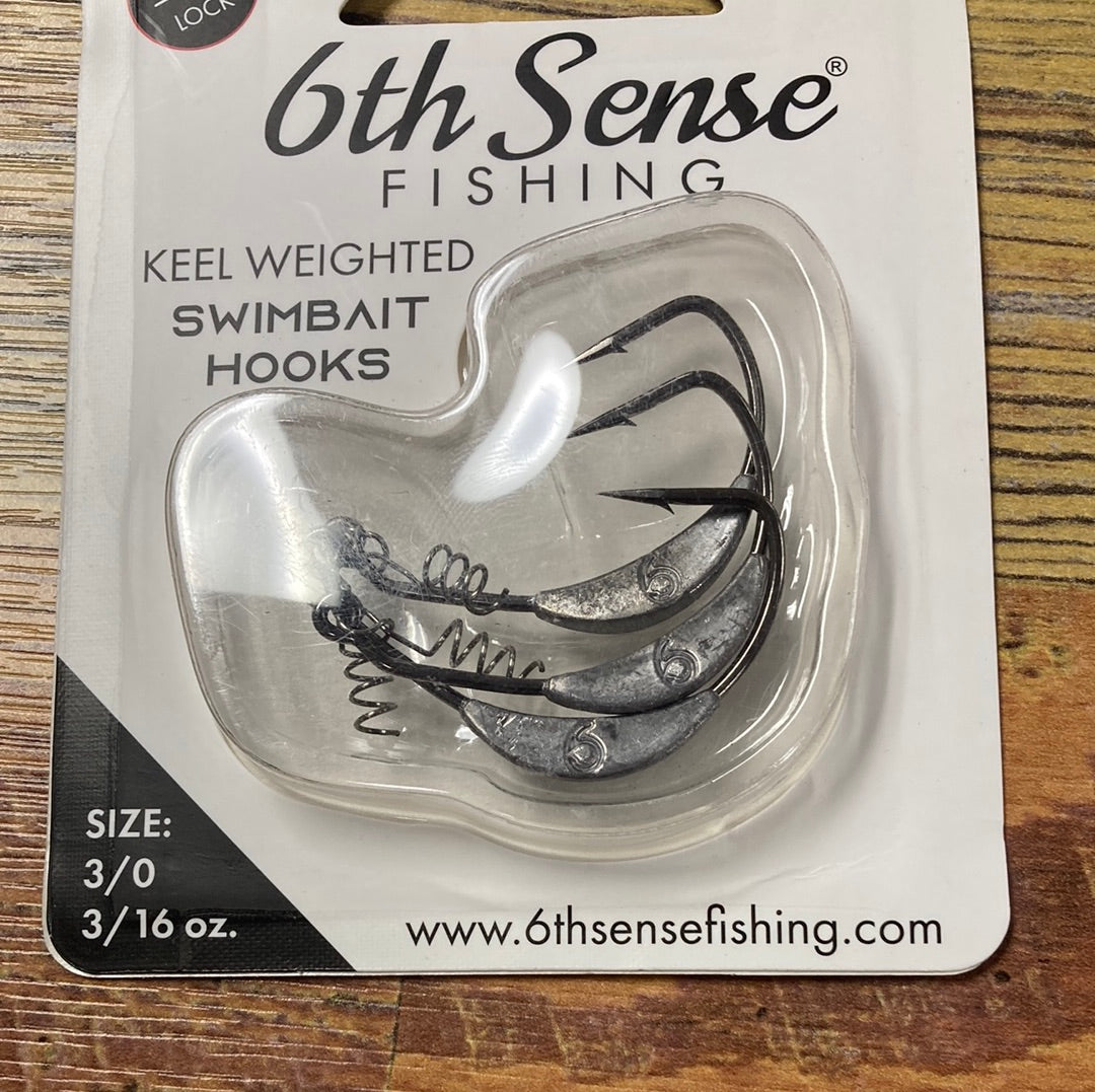 3 0 weighted swimbait hook 6th Sense Keel 3/16 oz. / 3/0 Model:SLXCX72MA Abu Garcia Suveran 12lb Gamakatsu’s new Spring Lock Collection_Online Exclusives