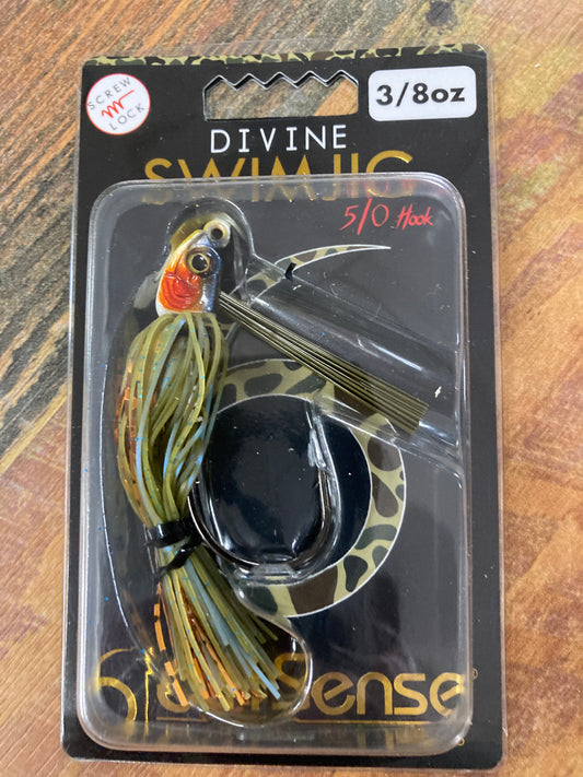 6th Sense Divine Swim Jig 3/8 oz Bluegill Spawn