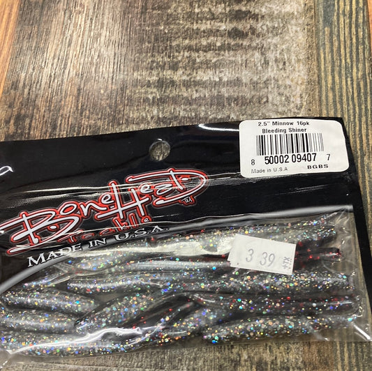 Bone Head Minnow 2.5" Bleeding Shiner