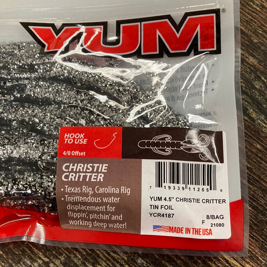 Yum Christie Critter 4.5 - Tin Foil