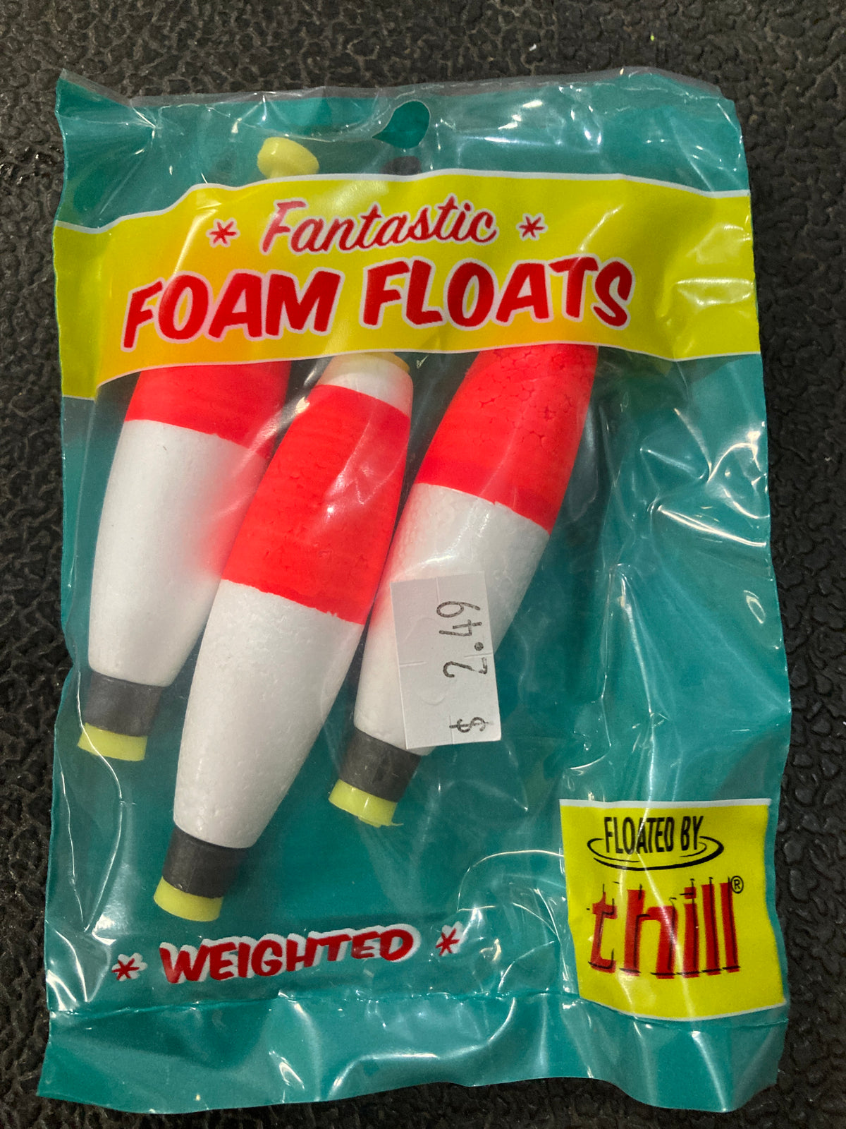 Thill Weighted Foam Floats 2.5" Red/White