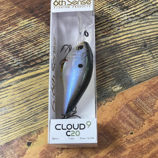 6th Sense Cloud 9 C20 - 1.6 oz. Ghost Pro Shad