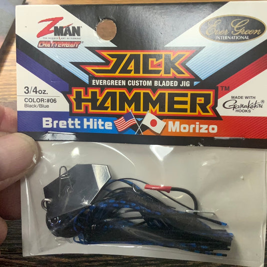 Z Man Jack Hammer Chatterbait 3/4 oz. Black Blue