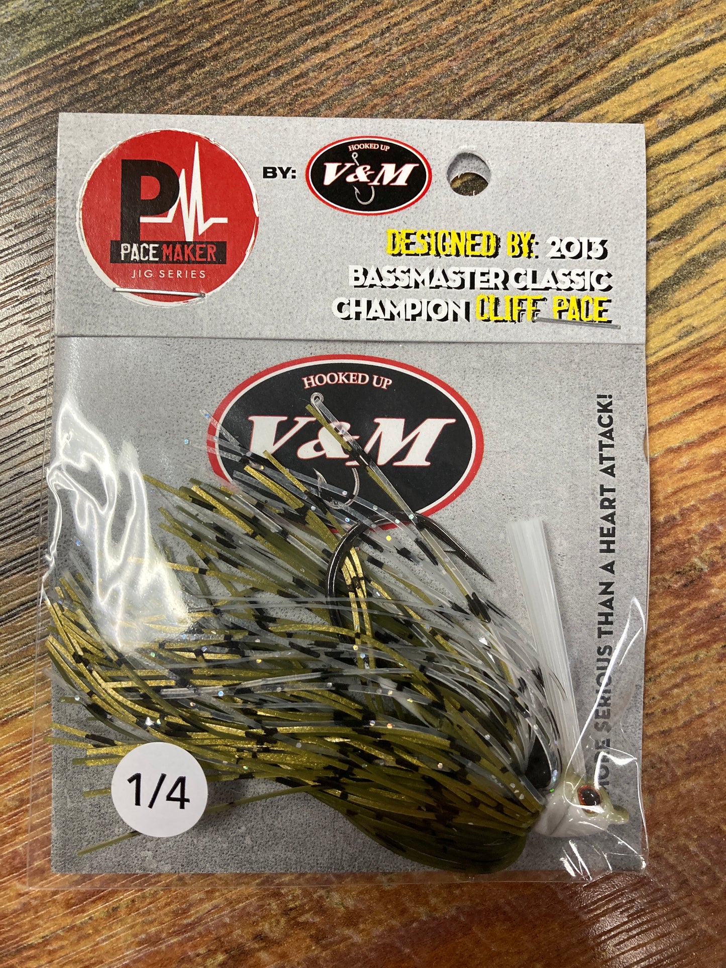 V&M Pulse Swim Jig 1/4 oz. Bar Fish