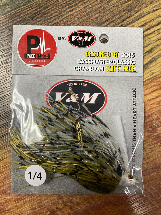 V&M Pulse Swim Jig 1/4 oz. Bar Fish
