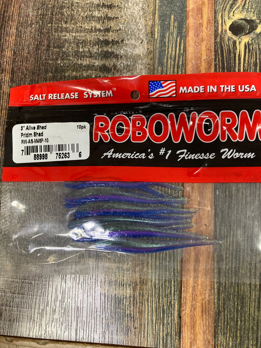 Roboworm Alive Shad 3" Prizm Shad