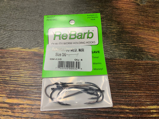 Roboworm Rebarb Hook Med Wire 3/0