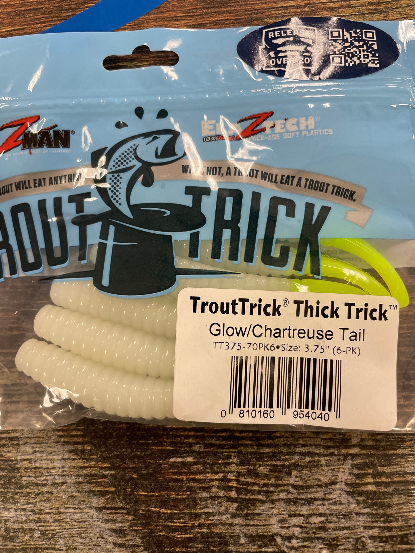 Z Man Trout Trick Thick 3.75" Glow Chartreuse Tail