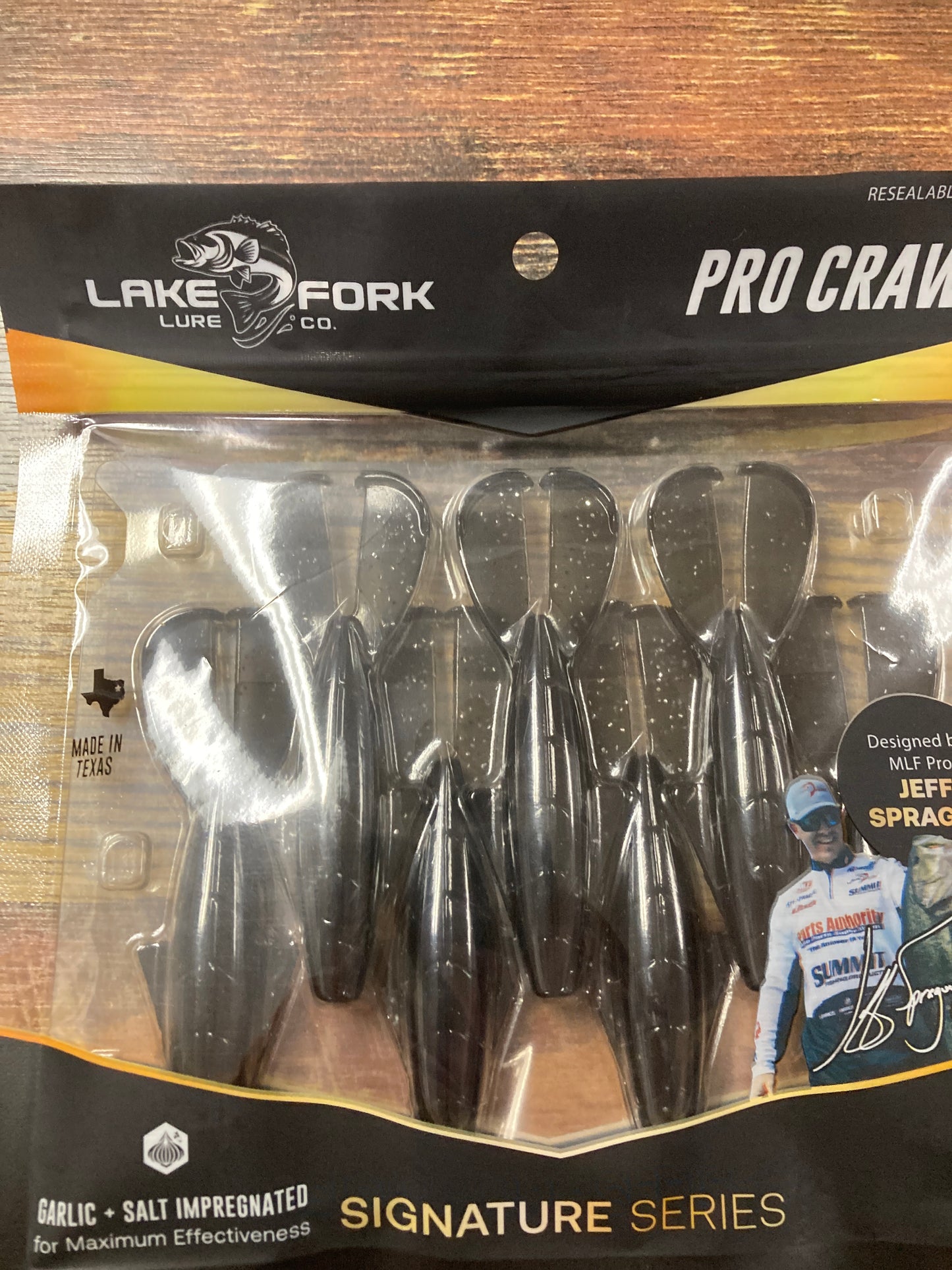 Lake Fork Lures Pro Craw Black Flash
