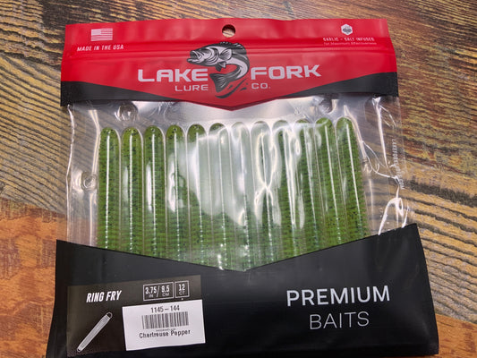 Lake Fork Lures Ring Fry - Chartreuse Pepper